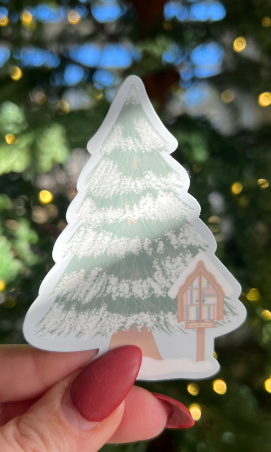 Snowy Christmas Tree Sticker (Snowy Chapters) by Rusmiah's Creations